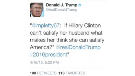 Tweet Trump vs Clinton 2016